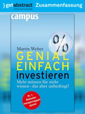 cover image of Genial einfach investieren (Zusammenfassung)